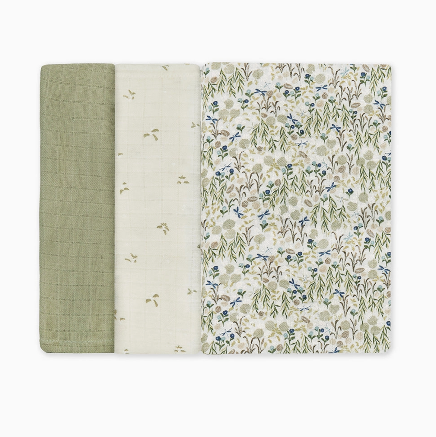 Organic Baby Muslin Squares - Set of 3