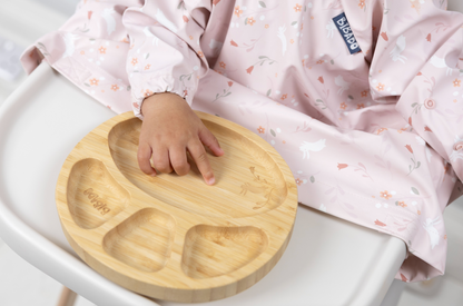 Bamboo Suction Divider Plate