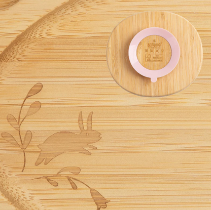 Bamboo Suction Divider Plate